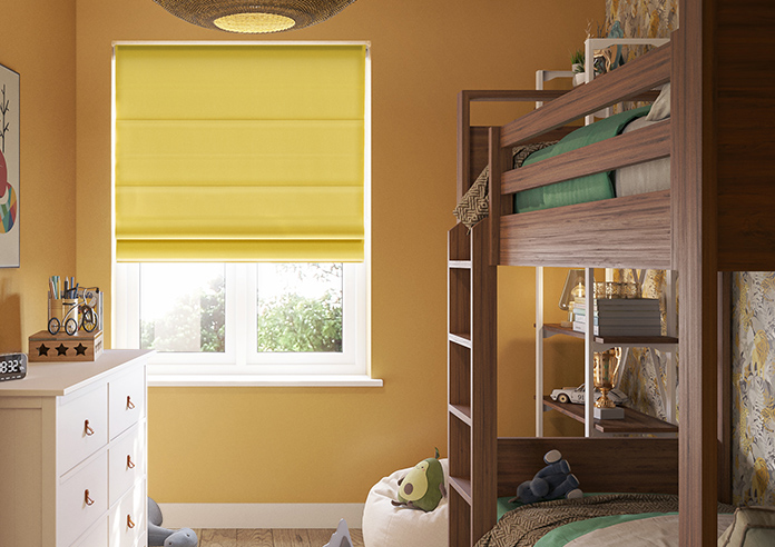 Vienna, Mustard - Motorised Roman Blind - Image 3